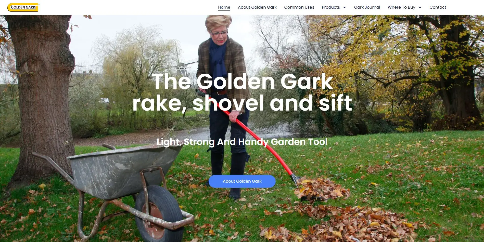 Screenshot homepage goldengark.com